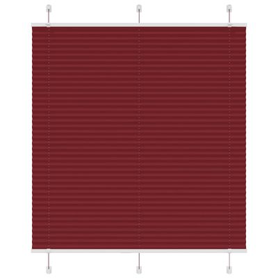 vidaXL plisovaná roleta Bordeaux červená 120x100 cm Šírka látky