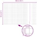 vidaXL Euro plot 1,4 x 10 m Železo potiahnuté PVC Zelená