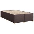 vidaXL Posteľ boxspring s matracom Tmavohnedá 120 x 200 cm Látka