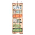vidaXL Nástenný vešiak na kabáty so 6 háčikmi, 120x40 cm, LIVE LIFE