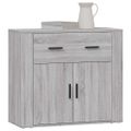 vidaXL Komoda sivý dub sonoma 80x33x70 cm spracované drevo