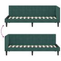 vidaXL Rohový rám postele Tmavozelená 80 cm x 200 cm Zamat