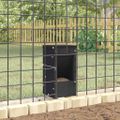 vidaXL Kŕmidlo pre králiky Čierna 12,5 x 12,5 x 25 cm 1,5 kg