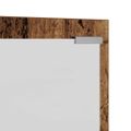 vidaXL Vešiak na stenu Nástenná montáž Staré drevo 100 x 10 x 100 cm