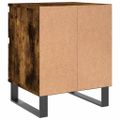 vidaXL Nočné stolíky 2 ks dymový dub 40x35x50 cm kompozitné drevo