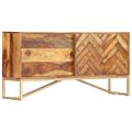 vidaXL Komoda 118x30x60 cm masívne sheesamové drevo