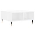 vidaXL Konferenčný stolík vysoký lesk biely 60x60x30 cm kompoz. drevo