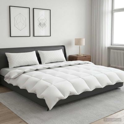 vidaXL Súprava paplónu z 90% husacieho peria FULDA 3 ks 200 x 200 cm