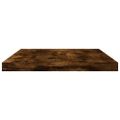 vidaXL Nástenné police 8 ks dymový dub 40x20x1,5 cm kompozitné drevo