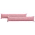 vidaXL Vankúše na pohovku 2 pcs Ružová 200 x 40 cm Kordúrová tkanina
