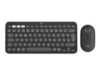 Sada klávesnice a myši - bezdrôtová - Bluetooth LE - QWERTY - US medzinárodné - tonal rose