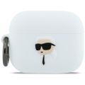 Karl Lagerfeld Silikónové Karl Head 3D puzdro pre AirPods Pro 3 biela