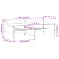 vidaXL Denná posteľ s matracom biela 80x200 cm masívna borovica