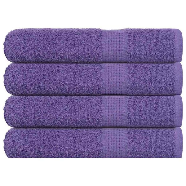 vidaXL Saunové osušky FROGN 4 ks fialové 80x200 cm 360 g/m²