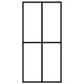 vidaXL Sprchová zástena walk-in, matné tvrdené sklo 118x190 cm