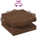 VidaXL Konferenčný stolík otočný o 360 stupňov hnedý dub 70x70x34,5 cm