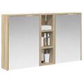 vidaXL Set kabinetov do kúpeľne 3 ks 106 x 16 x 62,5 cm