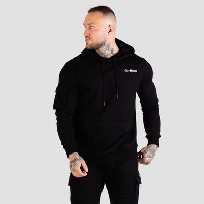 Mikina TRN Hoodie Black - GymBeam, veľkosť XXL, veľkosť oblečenia XXL