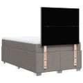 vidaXL Boxspring posteľ s matracom sivohnedý 120x200 cm látka