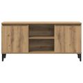 vidaXL TV skrinka dub artisan 102x35x50 cm spracované drevo