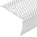 vidaXL Schodové lišty v tvare L 15 ks, hliník 100 cm, strieborné