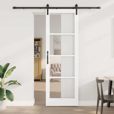 vidaXL Posuvné dvere ORKDAL Biela 78 x 232 cm