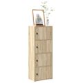 vidaXL Knižnica dub sonoma 40x24x102 cm kompozitné drevo