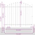 vidaXL Záhradný plot WOERDEN 7 ks 170 x 190 cm Sivá