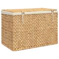 vidaXL Kôš na bielizeň s 3 priehradkami 75x42,5x52 cm vodný hyacint