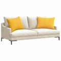 vidaXL Vankúše na pohovku 2 pcs Svetložltá 70 x 50 cm