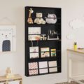vidaXL Regál na časopisy s poličkou 2 ks Čierny dub 80 x 12 x 70 cm