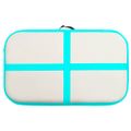 vidaXL Nafukovacia žinenka s pumpou 60x100x10 cm, PVC, zelená