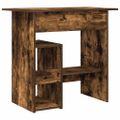 vidaXL Stôl dymový dub 80x45x74 cm spracované drevo