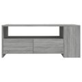vidaXL Konferenčný stolík sivý dub sonoma 102x55x42cm kompozitné drevo