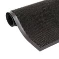 vidaXL Rohožky pred dvere 2 ks čierne 40x60 cm obdĺžnikové všívané