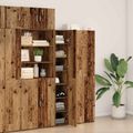 vidaXL Highboard Staré drevo 30 x 42,5 x 185 cm