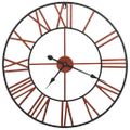 vidaXL Nástenné hodiny červené 58 cm kovové