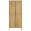 vidaXL Šatník FLORO voskovohnedý 77x53x171 cm borovicový masív