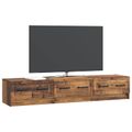 vidaXL TV skrinka 147 x 34,5 x 27 cm Staré drevo Kompozitné drevo