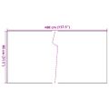 vidaXL Balkónová zástena čierna 400x80 cm polyratan