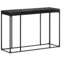 vidaXL Konzolový stolík čierny 110x35x76 cm akáciový a mangovníkový masív