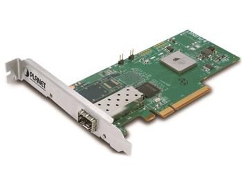 PLANET 10 Gigabit Ethernet PCI Express Card, 1x SFP Slot + 1x LC Connector Low Profile Sieťová karta, PCI-E x4, 10Gbps, SFP+, RSS, Tehuti