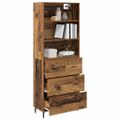 vidaXL Highboard 2 ks Staré drevo 69,5 x 32,5 x 180 cm