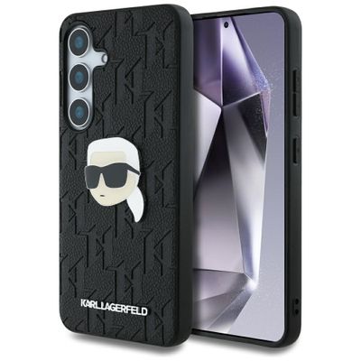 Puzdro Karl Lagerfeld HC PU Monogram K. Head Pin pre Samsung Galaxy S25 Plus čierne