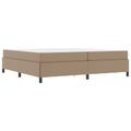 vidaXL Rám postele s matracmi Kapučínová 200 x 200 cm látka