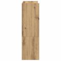 vidaXL Regál na topánky dub artisan 60x25x81 cm kompozitné drevo
