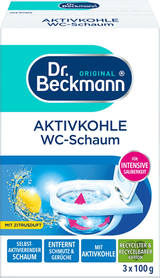 DR. BECKMANN WC pena s aktívnym uhlím 300g