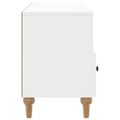 vidaXL TV skrinka 102 x 34,5 x 50 cm Vysoký Lesklý Biely