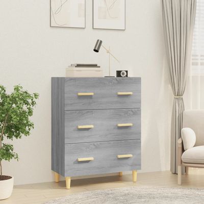 vidaXL Komoda sivý dub sonoma 70x34x90 cm spracované drevo