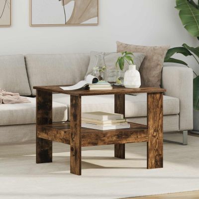 vidaXL Konferenčný stolík Dymová dub 57 x 55 x 45 cm Kompozitné drevo